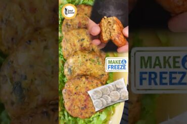 Make and Freeze Chicken Patty Kabab Ramadan Special Recipe by Food Fusion