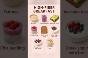 High Fiber Breakfast Ideas for Healthy Digestion #healthyfood #easynutrition #highfiberfood