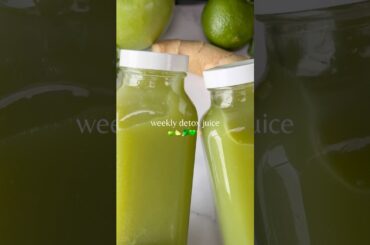 Weekly Detox Juice Recipe; Make This for Fat Loss and Gut Cleanse