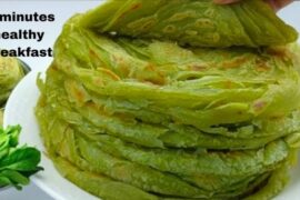 Only 10-Minute Healthy Green Veg Paratha  | Try It! Healthy breakfast Recipes