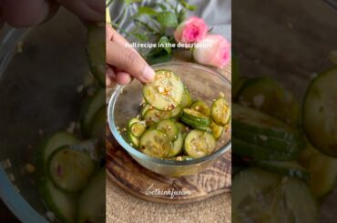 Low Calorie Spicy Cucumber Kimchi | Healthy recipes | Recipes for weight loss | Wethinkfusion