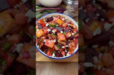 The BEST Beetroot Salad for Weight Loss & Glowing Skin | 2 min Minute Beetroot Salad Recipe
