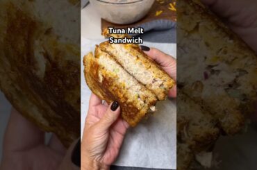 Tuna Melt Sandwich Recipe! #tuna #sandwich #easyrecipe #dinner #food #quickrecipe #cannedtuna