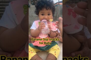 Banana-Suji snacks for Baby/healthy snacks ideas #viral #sujirecipe#banana #sujisnacks #healthyfood