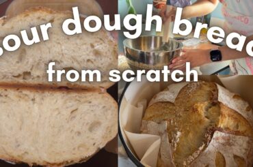 The EASIEST Recipe for Baking SOUR DOUGH BREAD From Scratch! | Healthy Living Series