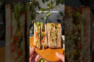 Veggie Loaded Sandwich #shorts #youtubeshorts #shortsfeed