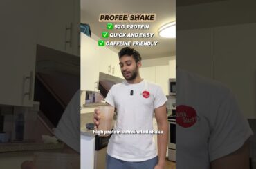 52g protein, 405 cal protein shake #easyrecipe #proteinshake #highprotein #caffeine #lowcalorie #fyp