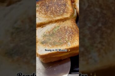 Healthy cheesy Sandwich Ready in 10 minutes #shorts #recipe #ytshorts #viral #sandwichrecipe #food