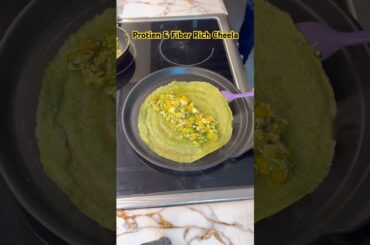 High Protien Chilla | Fiber Rich Breakfast #trendingshorts #protienrich #viral #healthy #weightloss