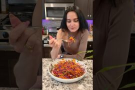 YES Rainbow spring salad #spring #rainbow #healthy #salad #recipe #asmr #funny #foodie #shorts