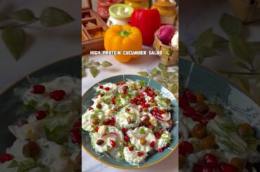 High Protein Cucumber Salad #recipe #healthy #trending #food #yogurt #foodvideo #ramadan #iftar #yum
