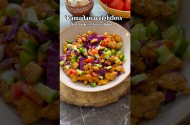 High protein Chicken Salad #shorts #youtubeshorts #viral #shortsfeed #ramadan #food #iftar #trending