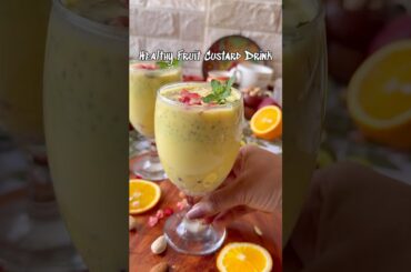 Try this healthy Custard Drink this Ramzaan #recipe #food #fruits #iftar #foodvideo #trending #tasty
