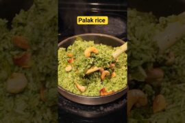 Palak Rice Recipe | Healthy Spinach Rice in 10 Minutes | Lunch Box Idea#recipe #palakrice #shorts#yt