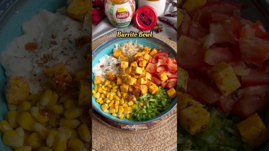 Easy burrito bowl recipe | Healthy lunch/ dinner recipes | High protein meal ideas | paneer recipes