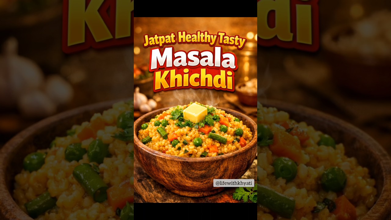 Jatpat Healthy & Tasty Masala Khichdi| Quick Veg Comfort Meal #food #recipe #cooking #shorts #viral Jatpat Healthy & Tasty Masala Khichdi| Quick Veg Comfort Meal #food #recipe #cooking #shorts #viral