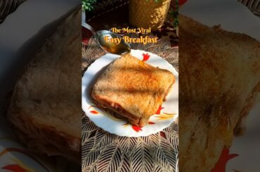 No Sugar Healthy Milk Toast Recipe | Healthy Breakfast Ideas | Sandwich Recipe #shorts #recipe