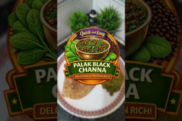 Palak  Channa Curry | High Protein Healthy Dinner Recipe