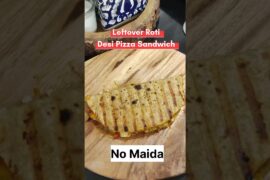 Leftover Roti Pizza Sandwich - Detailed #rotirecipe #kidslunchbox #foodshorts #snacks #pizza