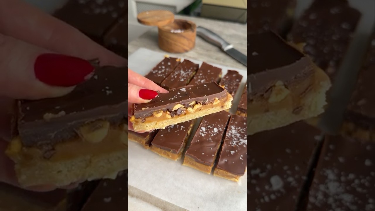 6-Ingredient Healthy Snickers Bars 6-Ingredient Healthy Snickers Bars