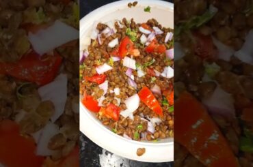 High Protein Masoor Ki Chaat Recipe  | Healthy Weight Loss Chaat | Easy Evening Snack #shorts #viral