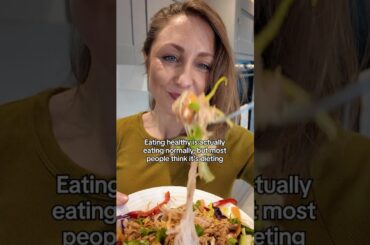 Eating healthy is actually eating normally, but most people think it's dieting #easynutrition