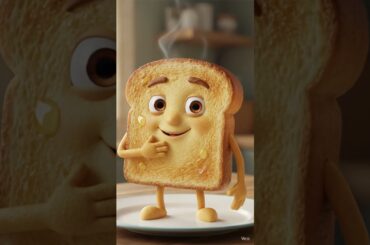 Good morning it's great to be here #bread #breakfast #healthy #kidslearning #englishlearning #shorts