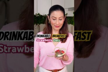 Better Than Dessert! My 5-Minute No Sugar Strawberry Milkshake Oats Recipe