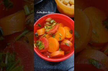Healthy Lunch Menu | Steamed Butter Garlic Carrot | Masala Chana #garlicrecipe