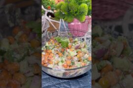 High protein salad #salad #gym #saladrecipe #protein #healthy #viralvideo #ytshorts #shorts