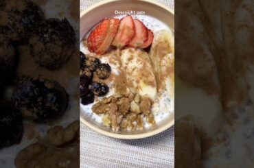 Overnight oats | healthy oats recipe | healthy breakfast ideas | #overnightoats #shorts