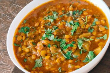 Gujarati Lauki Chana Dal Sabji | Khatti Meethi Sabji | Healthy Lunch Recipe