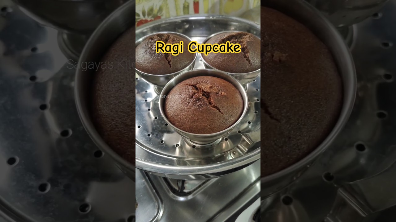 Healthy Ragi Cupcake Recipe | Eggless & No Maida | Soft & Nutritious Finger Millet Cupcakes Healthy Ragi Cupcake Recipe | Eggless & No Maida | Soft & Nutritious Finger Millet Cupcakes