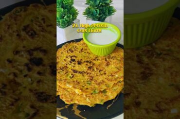 Oats Chilla | Simple & Healthy Breakfast recipe | 23 of 30 #food #viral #healthybreakefast #shorts
