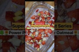 Strawberry season special - Power Pack Overninght Strawberry Oatmeal | Healthy breakfast ideas