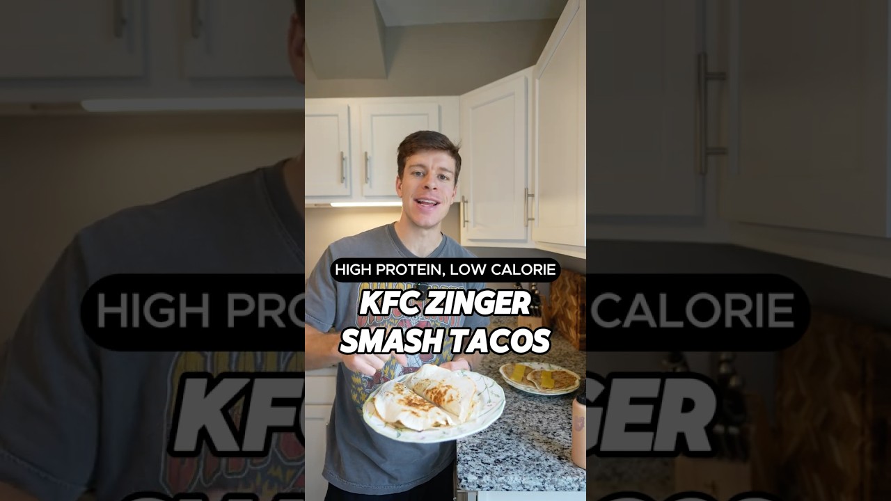 KFC Zinger Smash Tacos High Protein Low Calorie Recipe #shorts KFC Zinger Smash Tacos High Protein Low Calorie Recipe #shorts