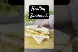 Without Fire Simple Sandwich Recipe | Instant Healthy Veg Sandwich #shorts #viral