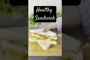 Without Fire Simple Sandwich Recipe | Instant Healthy Veg Sandwich #shorts #viral