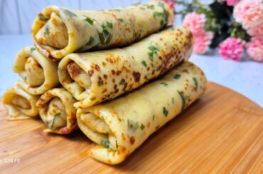 Vegetable Crepes Recipe | Egg-Free & Filling Healthy Dinner