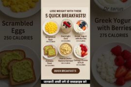 Lose Weight Fast with These 5 Quick & Healthy Breakfast Ideas!#healthyeating #healthylifestyle