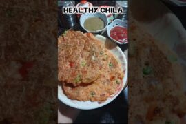 Healthy Suji Veg Chilla Recipe | 10 Min Breakfast | Weight Loss Friendly| #viral#vegchilla#trending