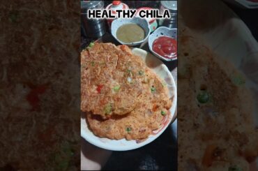 Healthy Suji Veg Chilla Recipe | 10 Min Breakfast | Weight Loss Friendly| #viral#vegchilla#trending