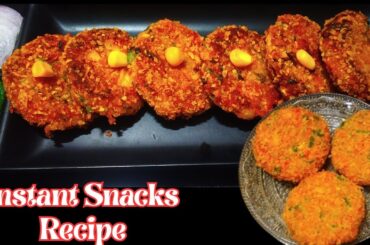 Easy Snacks To Make At Home | Instant Snacks Recipe | Healthy Snacks |