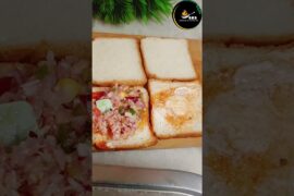 Easy Vegetable Sandwich Recipe #shortsfeed #shortsviral #ytshorts