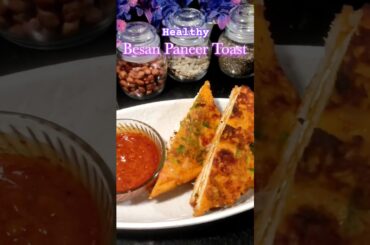 Easy Healthy besan paneer toast recipe #shorts #recipe #bread #snacks #sandwich #shortsfeed#tranding