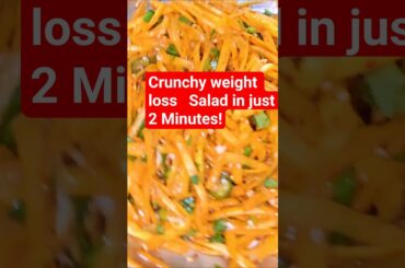 Ribbon Carrot Salad |  weight loss Recipe | Quick Healthy Snack in 2 Minutes