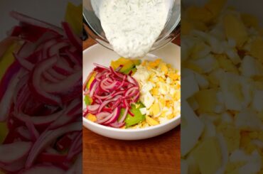 Creamy Avocado & Egg Salad | Quick Lunch Idea #AvocadoEggSalad #HealthyLunch #EggRecipes