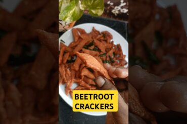 Healthy & Crispy Beetroot Crackers / Easy Homemade Snack Recipe / How to make Beetroot Recipe