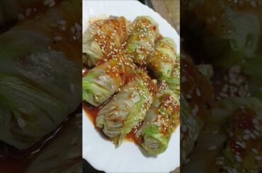 Healthy Chinese Cabbage Rolls Recipe | Easy Low-Calorie Cabbage Leaf Rolls