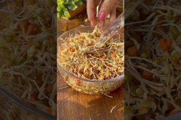 Sprouts Dosa~easy & healthy breakfast #recipe #healthybreakefast #food #cooking #easynutrition #food